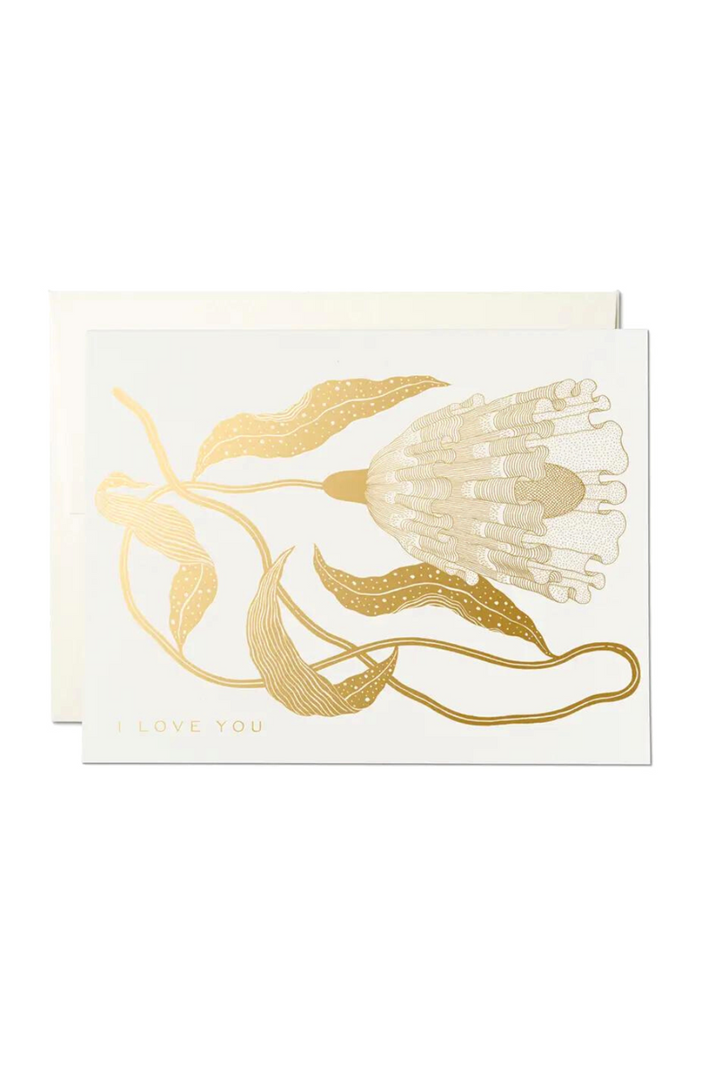 Exotic Flower Love Greeting Card
