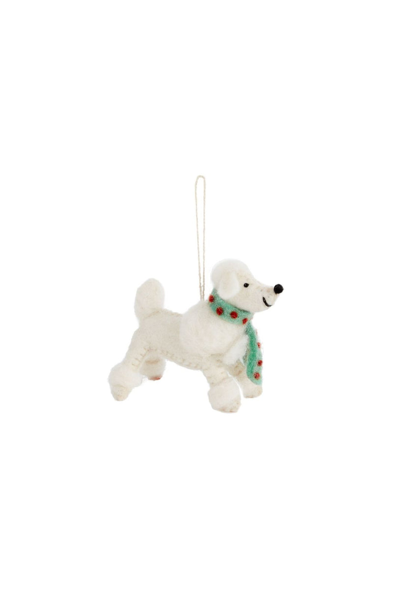 Accent-Decor-poodle-dog-wool-felt-holiday-ornament