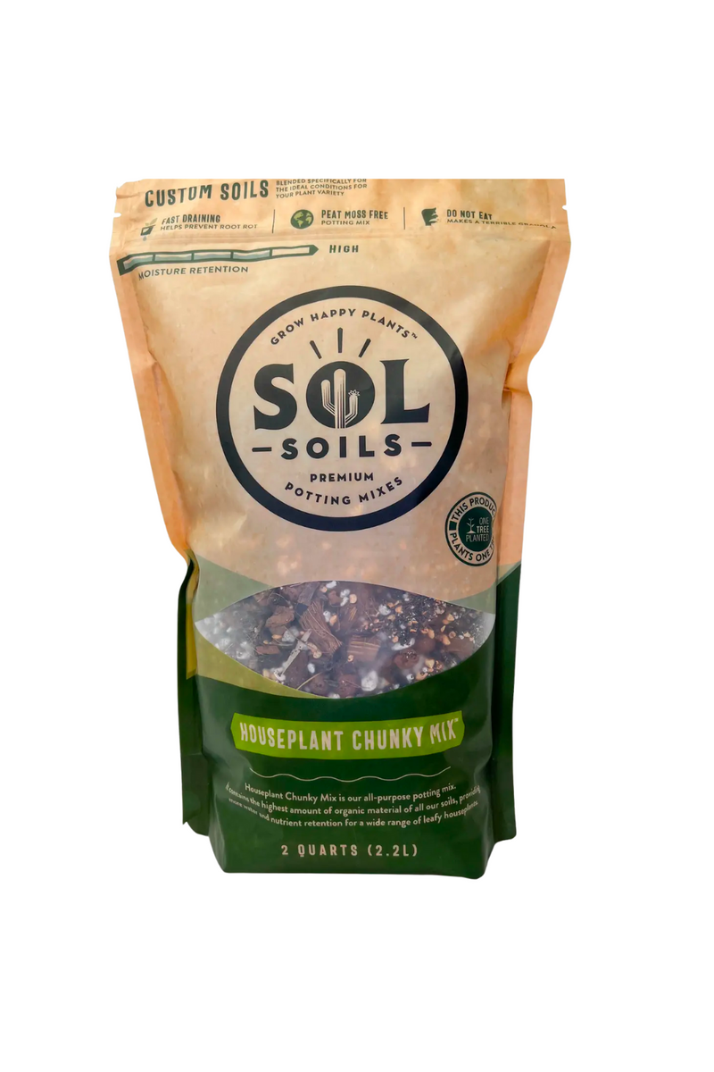 free draining potting mix Sol Soils Houseplant Chunky Mix – ECOVIBE