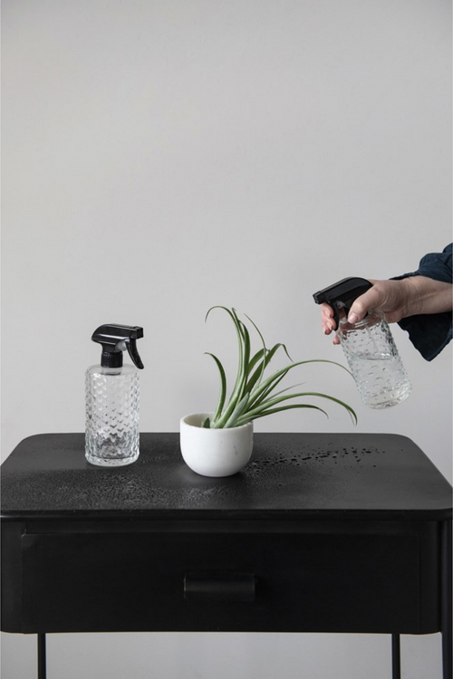 Embossed Glass Spray Bottle