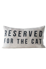 1 of 2:Reserved For The Cat Pillow