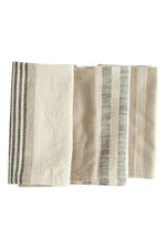 Creative Co-Op Neutral Striped Cotton Napkins