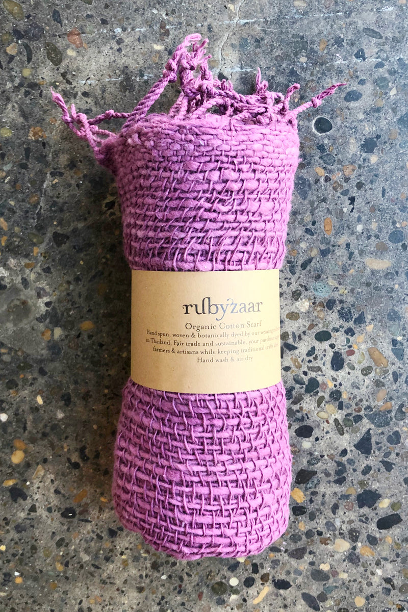 Rubyzaar Organic Cotton Scarf Purple