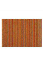 Orange Skinny Stripe Shag Mat-Chilewich-ECOVIBE