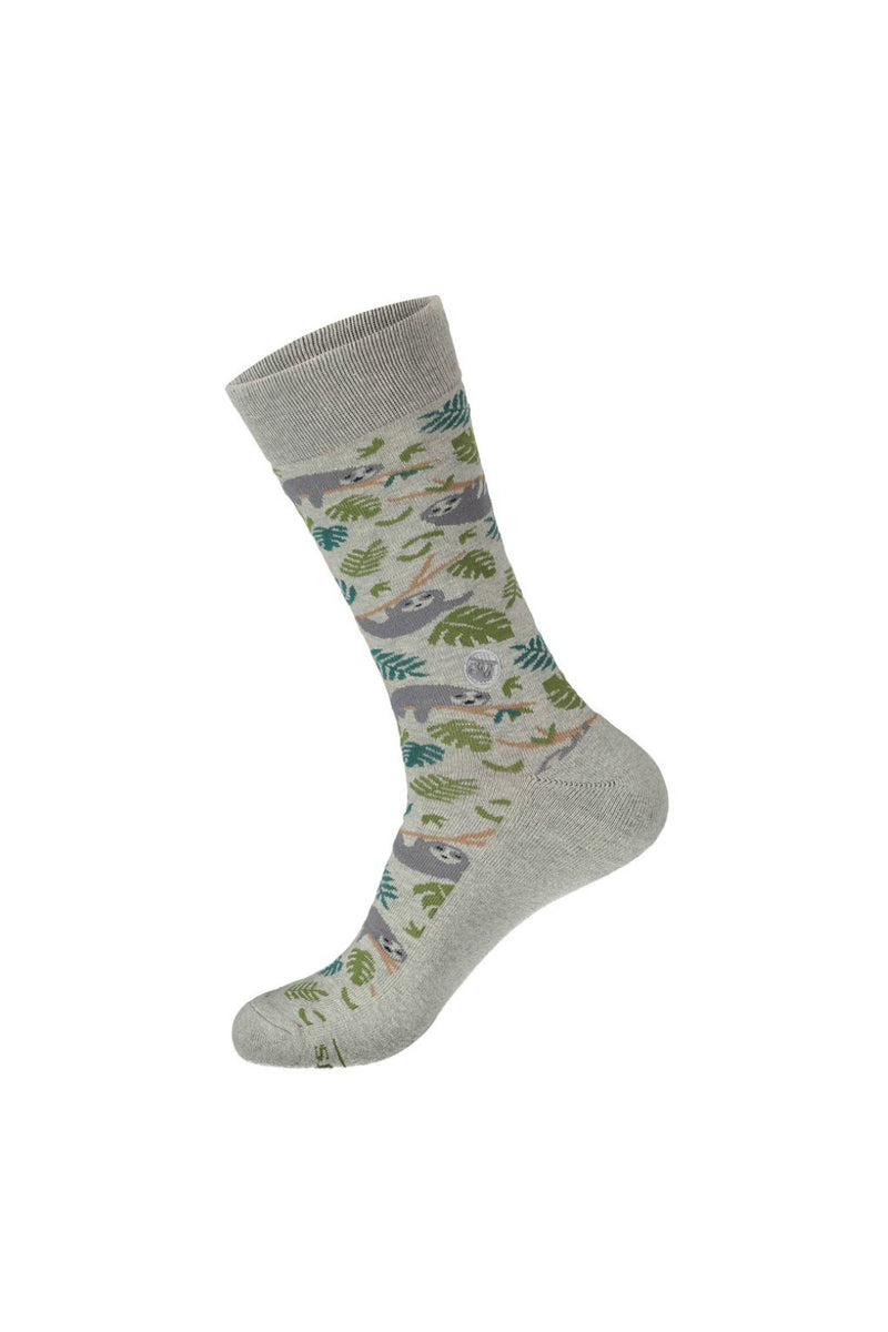 Conscious Step Socks that Protect Sloths - Grey