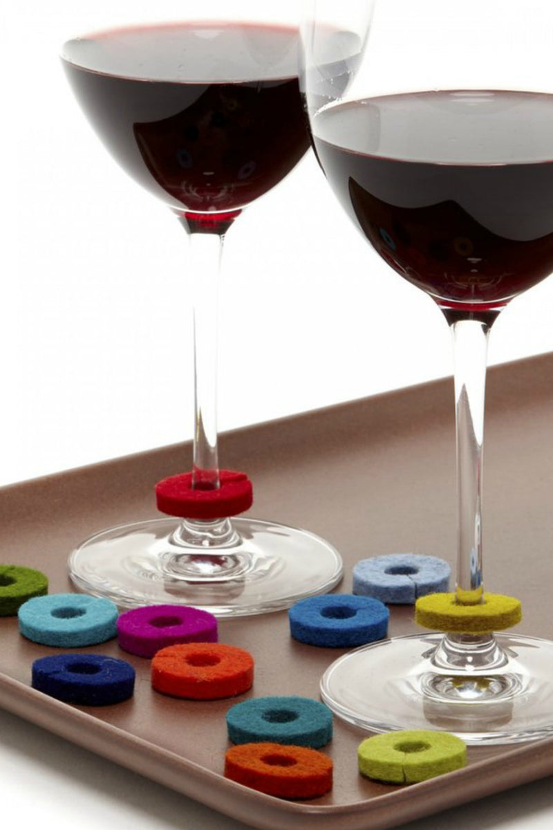 Merino Wool Wine-O Wine Markers-Graf Lantz-ECOVIBE